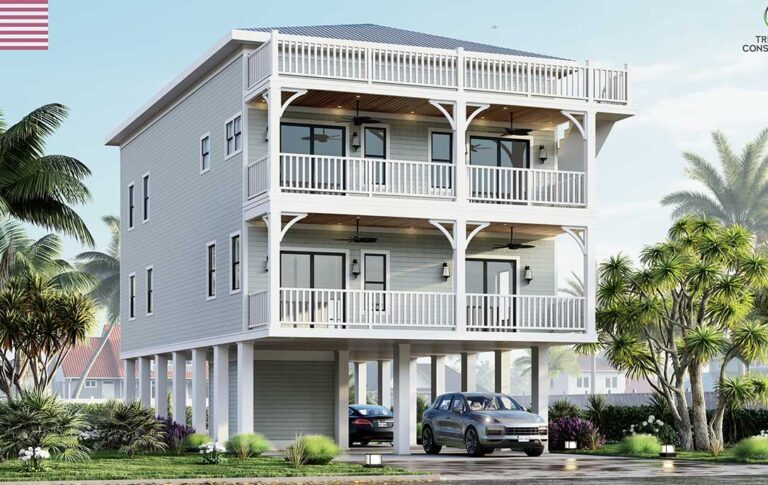 Front elevation roof top
